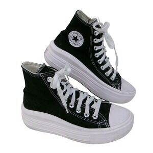 Converse Chuck Taylor All Star Move Platform High Top Black Sneakers